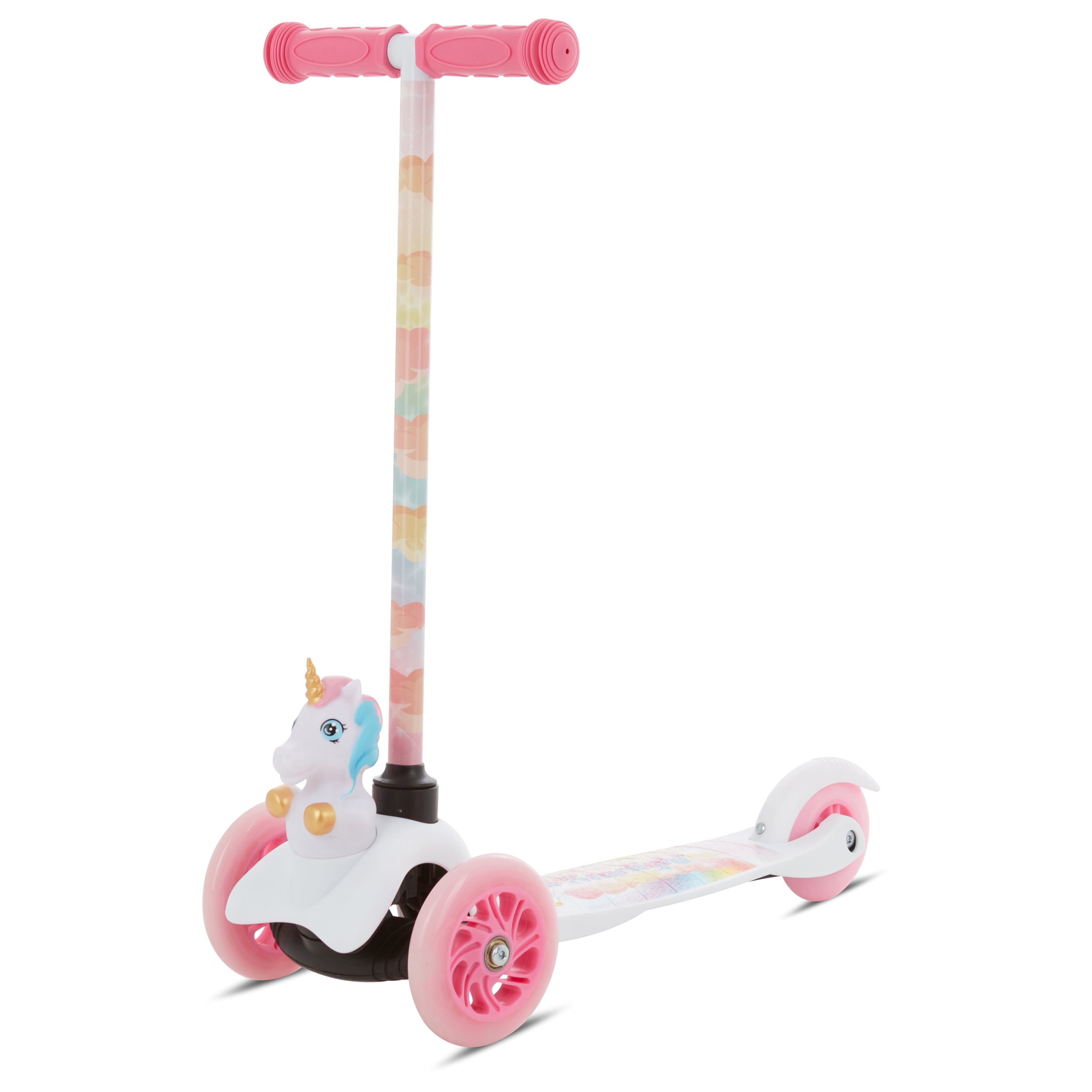 Sakar Unicorn RideNGlide Buddies 3D Toddler Scooter, 3 Wheel Scooter
