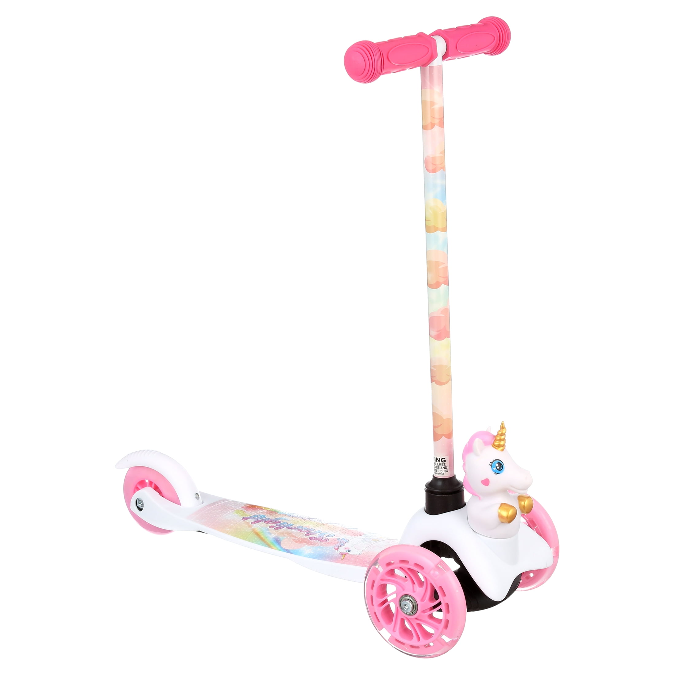 Sakar Unicorn Ride-N-Glide Buddies 3D Toddler Scooter, 3