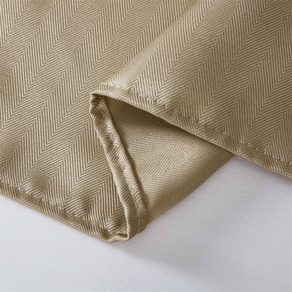 THD Linky Stripe Fabric Tablecloth For Rectangle Table, Water, Fade, Stain, And Wrinkle Resistance