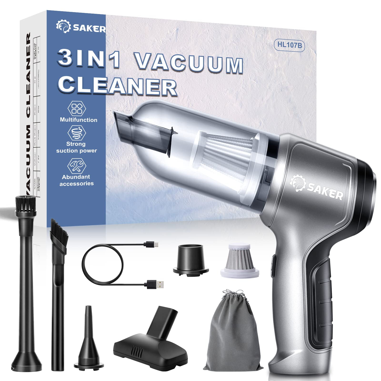 Compact vacuum best sale cleaner for home