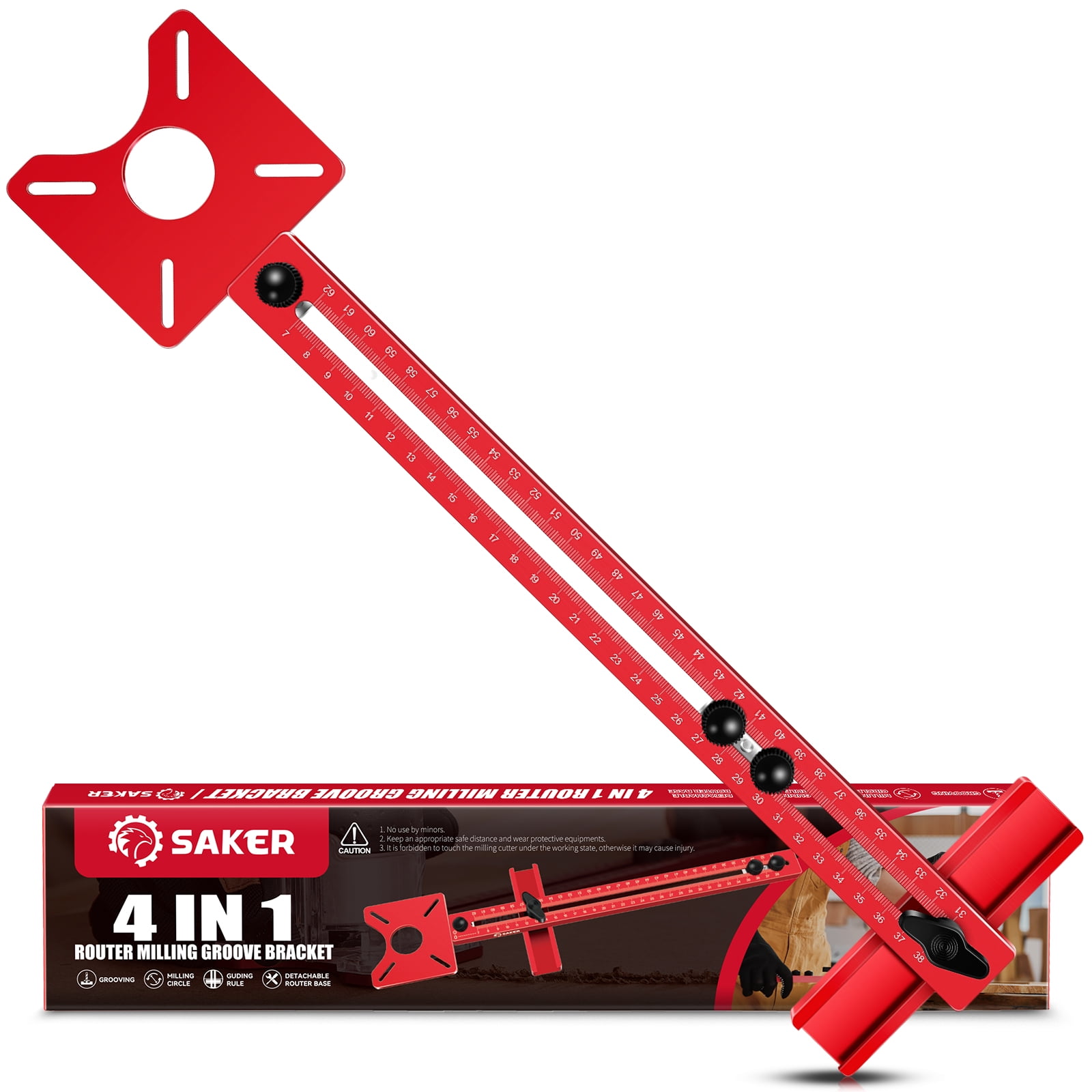 Saker 4 in 1 Router Milling Groove Hardware Jig with