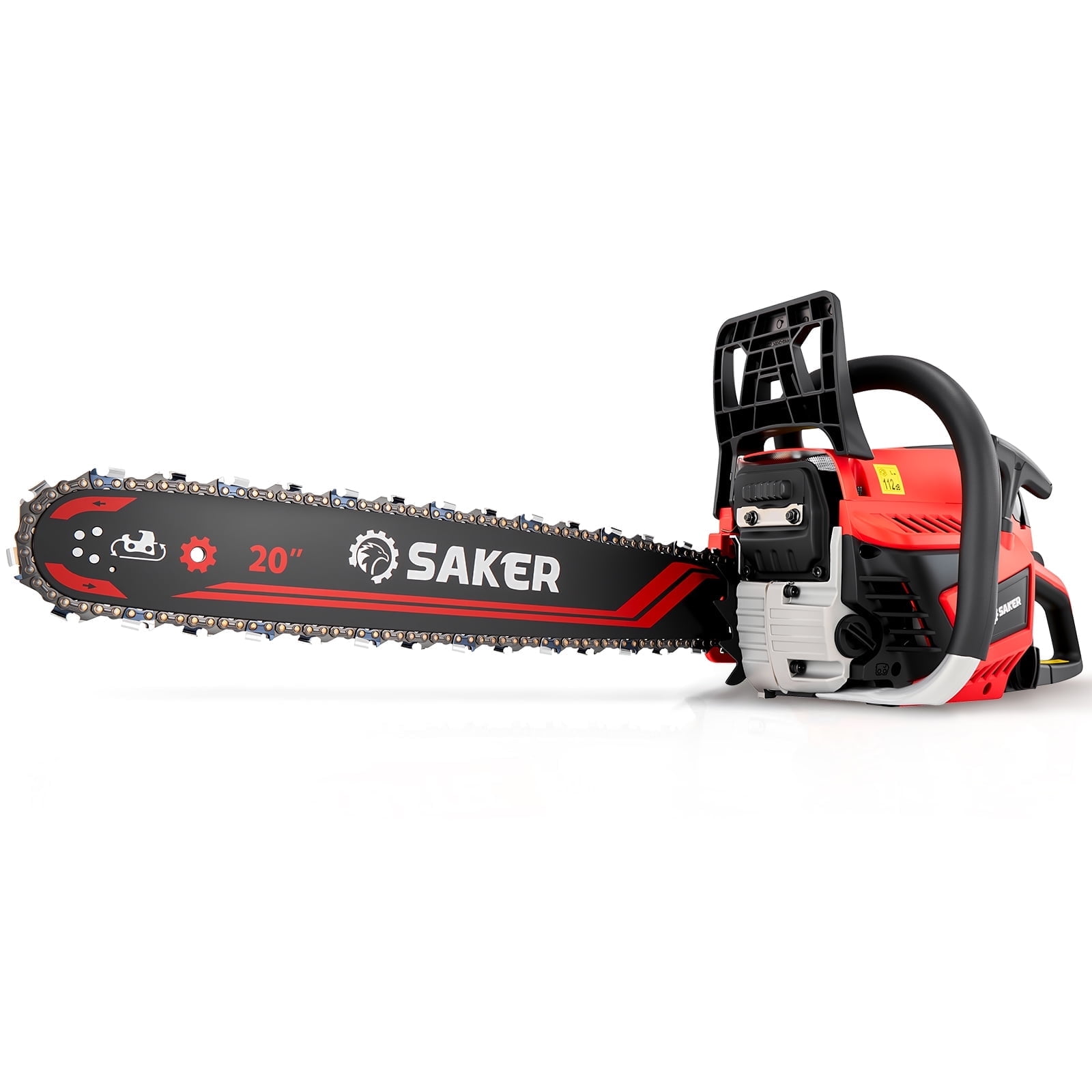 Saker 58cc Gas Chainsaw with 20-Inch Bar, 3.2HP, 2-Cycle Handheld Cordless Gas Powered Chainsaw for Heavy-Duty Wood Cutting & Tree Trimming