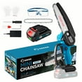 thumbnail image 1 of Saker Cordless Mini Chainsaw with 22V 1500mAh Battery, 6 inch Portable Handheld Electric Chainsaws with Safety Lock for Wood Cutting, Tree Trimming, 1 of 10