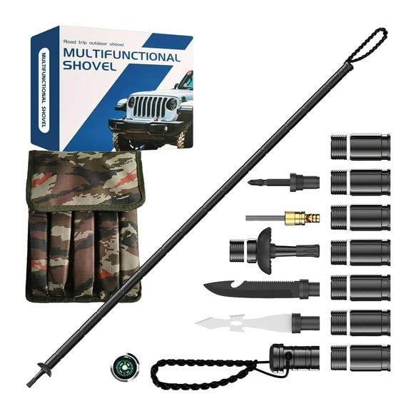 Saker Collapsible Tactical Hiking Trekking Pole Aluminum Lightweight Survival Walking Stick for Hunting Camping Outdoor Adventures