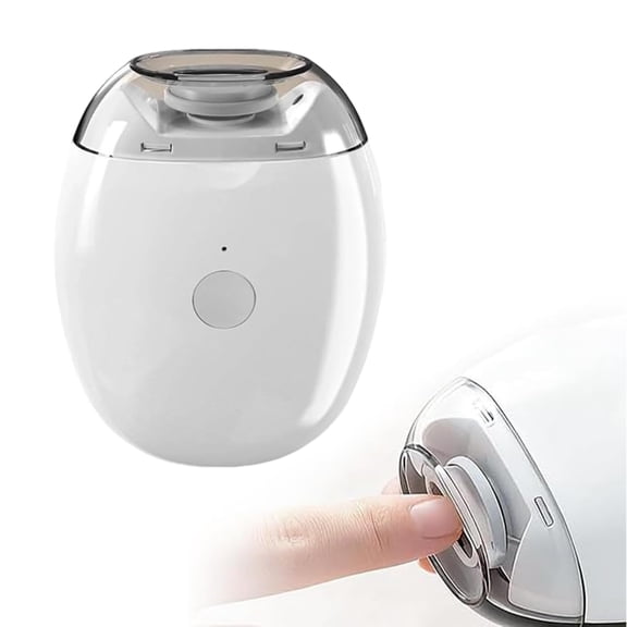 Saker Electric Automatic Nail Clipper - Rechargeable 3-Speed Nail Trimmer with Built-in Light, Compact for Senior & Travel Nail Care