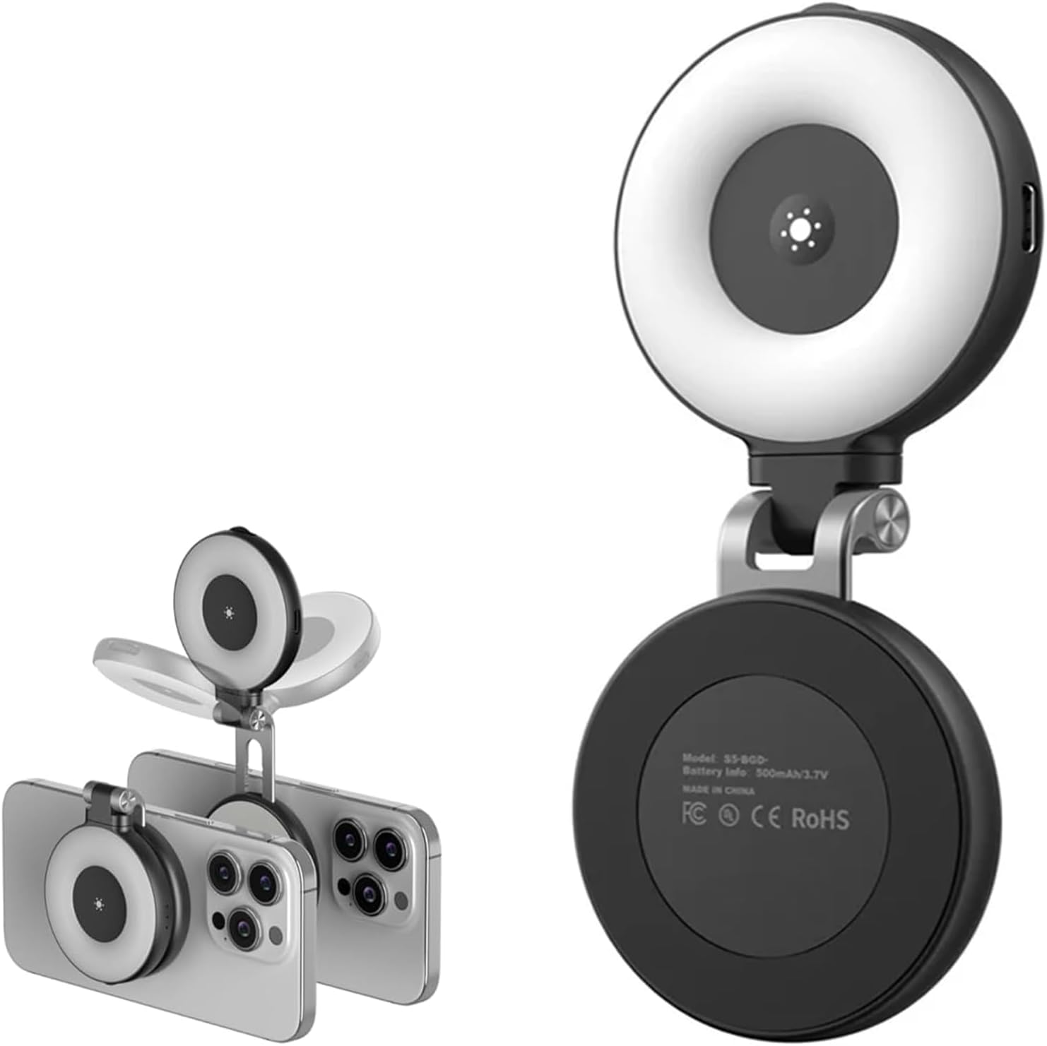 Magnetic Phone Camera Grip Rechargeable Fill Light Bluetooth Wireless Remote Con Magnetic Phone Camera Grip Rechargeable Fill Light Bluetooth Wireless Remote Con