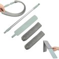 thumbnail image 1 of Saker Plus Flat Duster, Retractable Gap Dust Cleaning Artifact with 3 Microfiber Cloths , Extendable Gap Dust Cleaner & Flat Duster for Under Appliances, Ceilings, Blinds , Reusable & Washable, 1 of 8