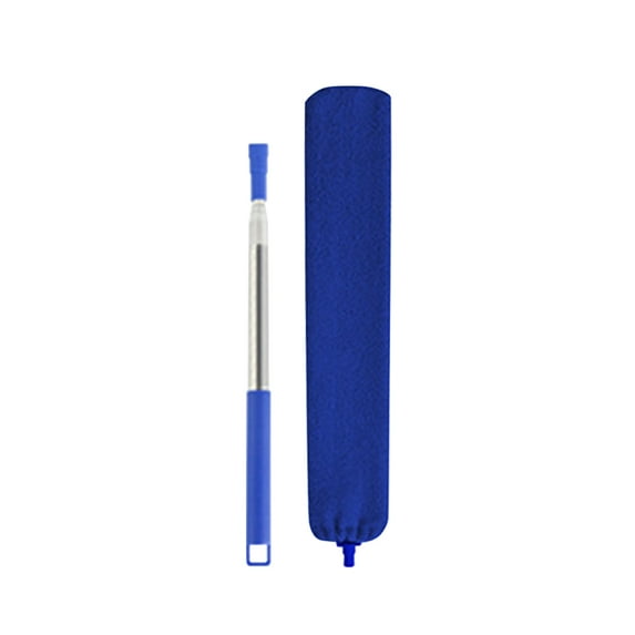 Saker Plus Flat Duster, Saker Plus Retractable Gap Dust Cleaning Artifact, Reusable Dusting Wand with Bendable & Removable Head, for Home, Ceiling, Blinds (1PC) 2.5mRoyal Blue