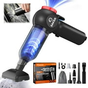 Saker Cordless Car Vacuum Cleaner, 6-in-1 Mini Car Vacuum with 120W/20000PA Brushless Motor, Window Breaker & Seatbelt Cutter for Car, Home, Office