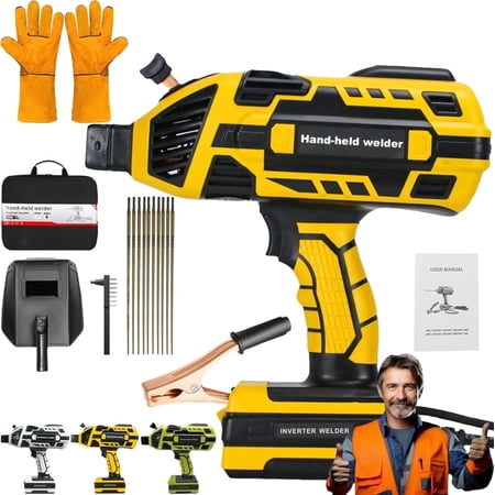 Portable Welding Machine,6 Gears 20-120a Handheld Welding Machine,Portable Welder Handheld for 1/16?-1/8? Welding Rods,Fast Arcing Speed,Anti-Sticking,for High Altitude