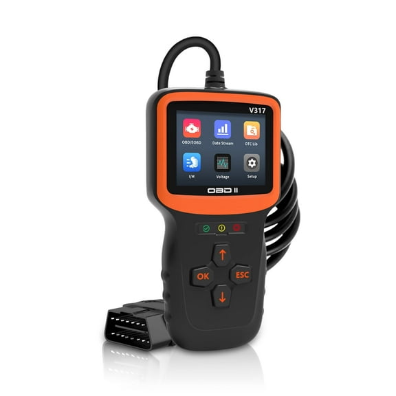 Saker Professional OBD2 Diagnostic Tool V317, Color Display, Live Data, Fault Code Reader for Engine Light Check, Works on All Vehicles Since 1996