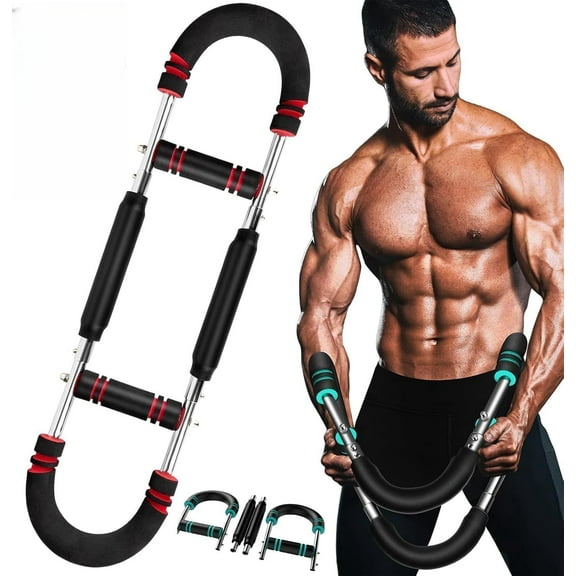 Saker Twister Arm Trainer, 40-100lb Adjustable Chest Workout Equipment, Arm Trainer, Twister Arm Trainer, Portable Power Twister Bar, Detachable Design Fitness Anywhere