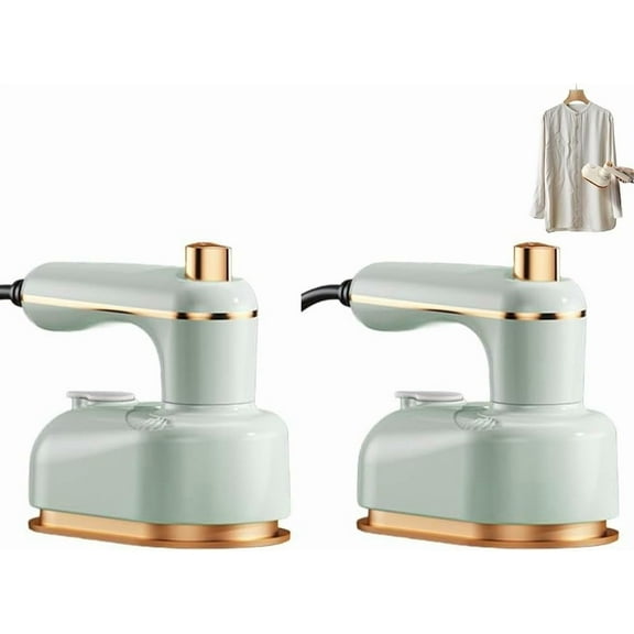 Sakerplus Handheld Steam Iron, 2-in-1 Portable Steamer for Clothes, 1000W Fast Heating in 5s, Continuous Steam & Dry Ironing, Compact Travel Iron for Home Dorm Use