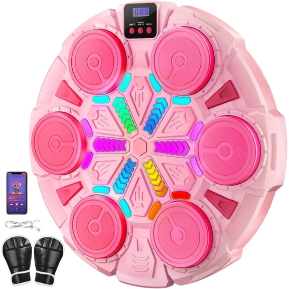 Music Boxing Machine With Boxing Glove Mode 2001,Wall Mounted Bluetooth Smart Punching Pad,Boxing Wall Punching Pad,Boxing Training Equipment,Smart Boxing Machine,Music Punching Machine
