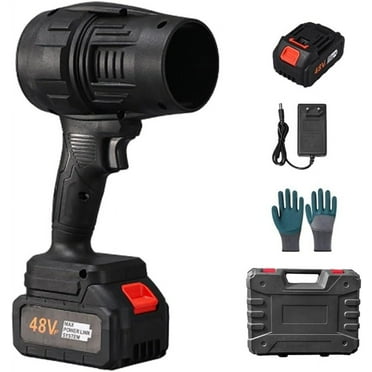 Sakerplus Portable Dust Cleaner,Sakerplus Blower,Seese Cordless Leaf Blower Handheld, Turbo Jet Blower Cordless Turbo Super Power Air Duster Portable Electric Dust Blower for Car(Black,1*Battery)