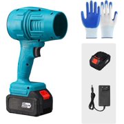 Sakerplus Portable Dust Cleaner,Turbo Jet Leaf Blower,Lightweight Cordless Turbo Super Power Air Duster with Battery,Electric Turbo Jet Blower,Super Power Handheld Air Blower(Blue)