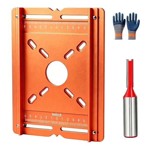 Sakerplus Precision Wood Router Slotting Guide CNC Aluminum Bracket