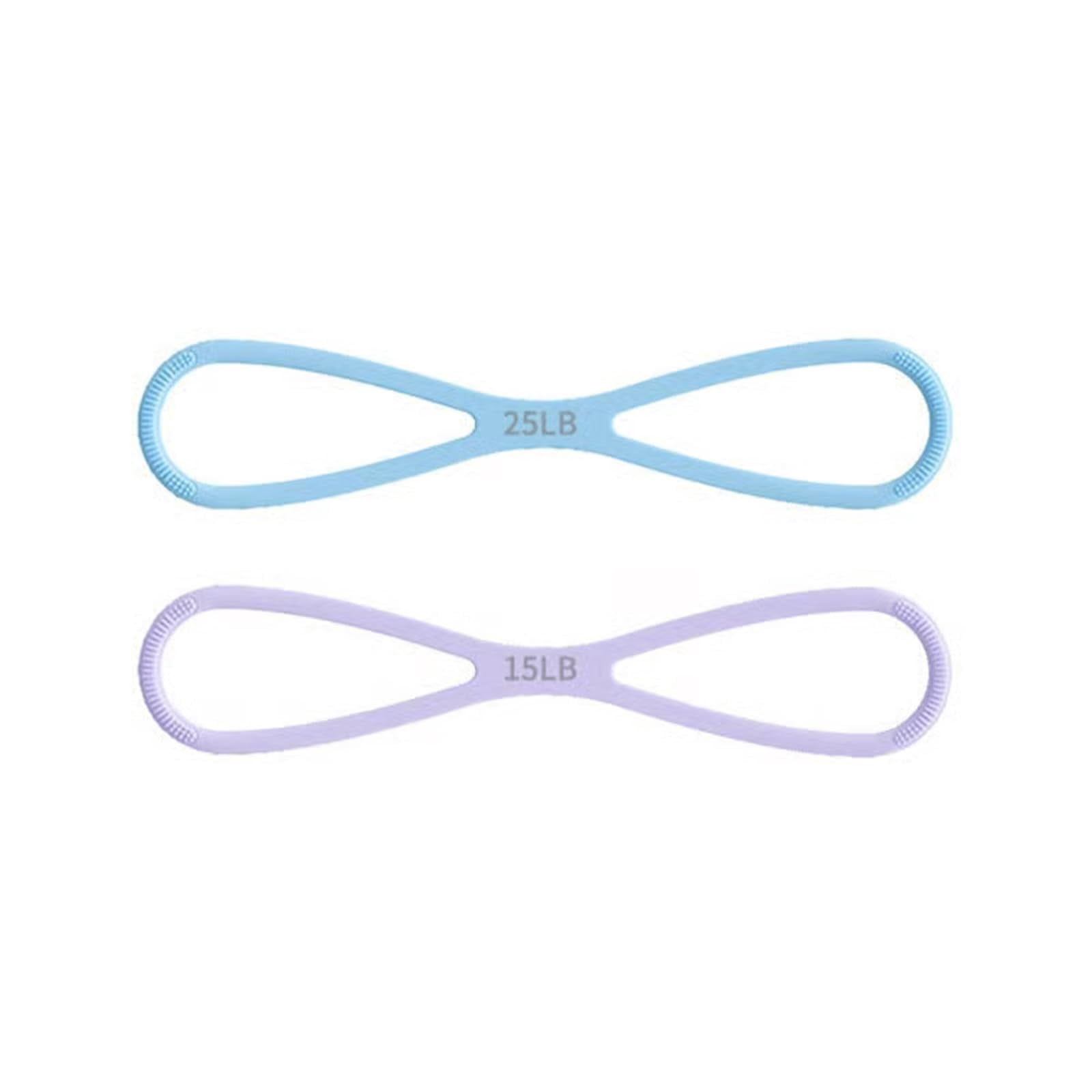 Sakerplus Resistance Bands 8-Shaped Silicone Resistance Band with Massage Grip, Figure 8 Resistance Bands with Handles Keep Resistance Band Figure for Home Workout