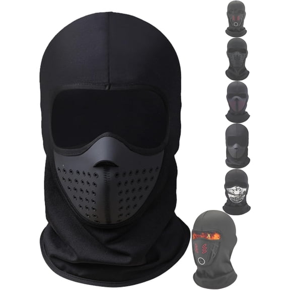 Sakerplus Winter Thermal Balaclava - Windproof Full Face Ski Mask for Motorcycle & Hiking