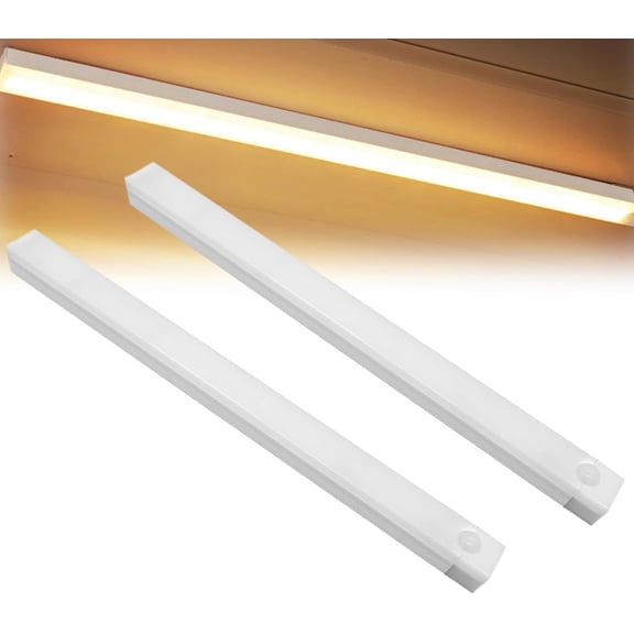 Sakesfor LED Intelligent Human Body Induction Night Light (2 Pack, White, 100MM*2) – Wireless Magnetic Rechargeable Punch-Free Smart Sensor Light for Kitchen, Stairs, Fridge