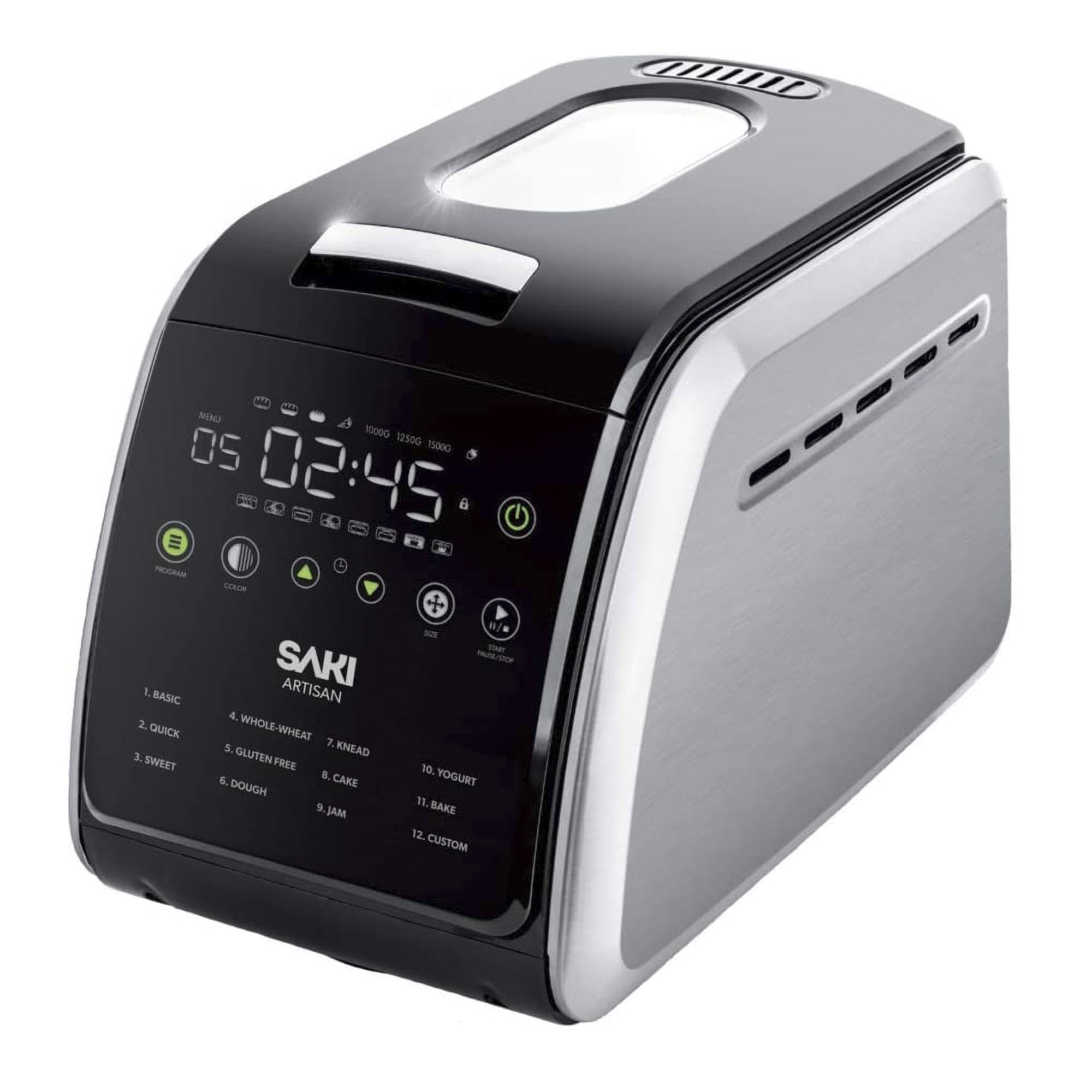 Saki 12-in-1 Automatic Bread Maker with Programmable Digital Control &  Paddles - Walmart.com