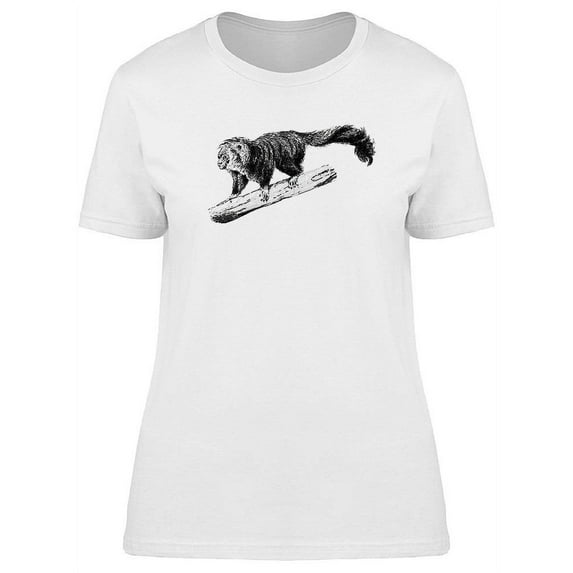 Saki Monkey Vintage Design T-Shirt Women -Image by Shutterstock, Female Small