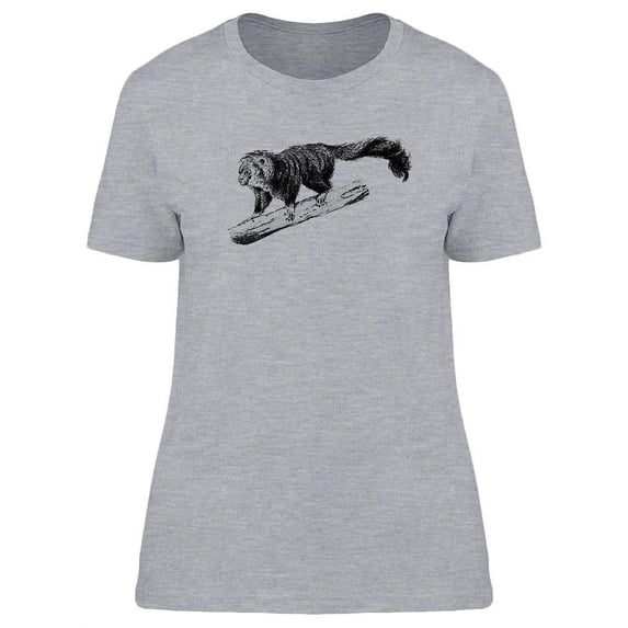 Saki Monkey Vintage Design T-Shirt Women -Image by Shutterstock, Female x-Large