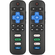 Sakiida Pack of 2 Replacement Remote Control for Roku TV, Compatible with TCL Roku/Onn Roku/Hisense Roku Smart TVs
