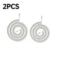thumbnail image 1 of Sakiika  2 Pack RJ9 4P4C Coiled Phone Handset Cord, Universal Landline Telephone Receiver Cable for Home Office, Black & White, 1 of 5