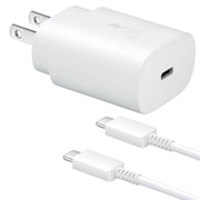 Sakiika 25W PD Fast Charger - Universal Type-C Wall Charger for Samsung Galaxy S23 / S23+ / S23 Ultra S23 S10 S10+ Plus Note 9 Note 8, Fast Charger Black