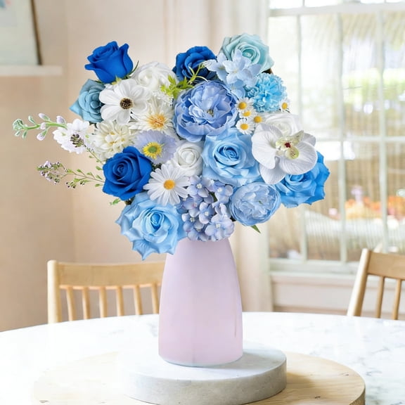 Sakiika Artificial flower combinations, DIY wedding bouquet combinations, table decorations, parties, bridal showers, baby parties, home decor artificial flower combinations