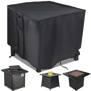 Saking Fire Pit Cover, 28 inch Firepit Covers Square Waterproof Outdoor Propane Gas Fire Table Cover