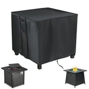 Saking Fire Pit Cover, Waterproof Firepit Cover Square 30x30 Inch Outdoor Gas Propane Fire Table Cover