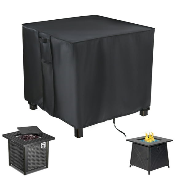 Saking Fire Pit Cover, Waterproof Firepit Cover Square 30x30 Inch Outdoor Gas Propane Fire Table Cover
