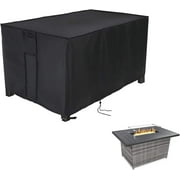 Saking Rectangular Fire Pit Cover for 52 inch Gas Fire Pit Table,Outdoor Waterproof Propane Firepit Table Cover - 52 X 34 X 25 Inch