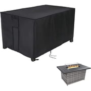 Saking Rectangular Fire Pit Cover for 52 inch Gas Fire Pit Table,Outdoor Waterproof Propane Firepit Table Cover - 52 X 34 X 25 Inch