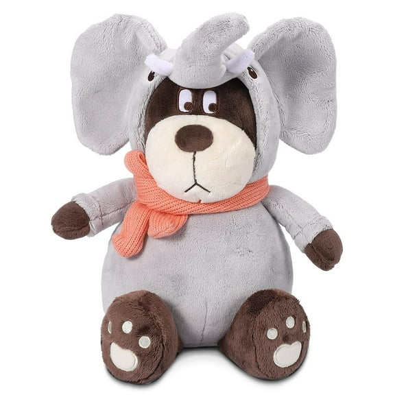 Sakiyrr 14.7-inch Hansbear Stuffed Animal Toy, Dressed Teddy Bear in Elephant Coat