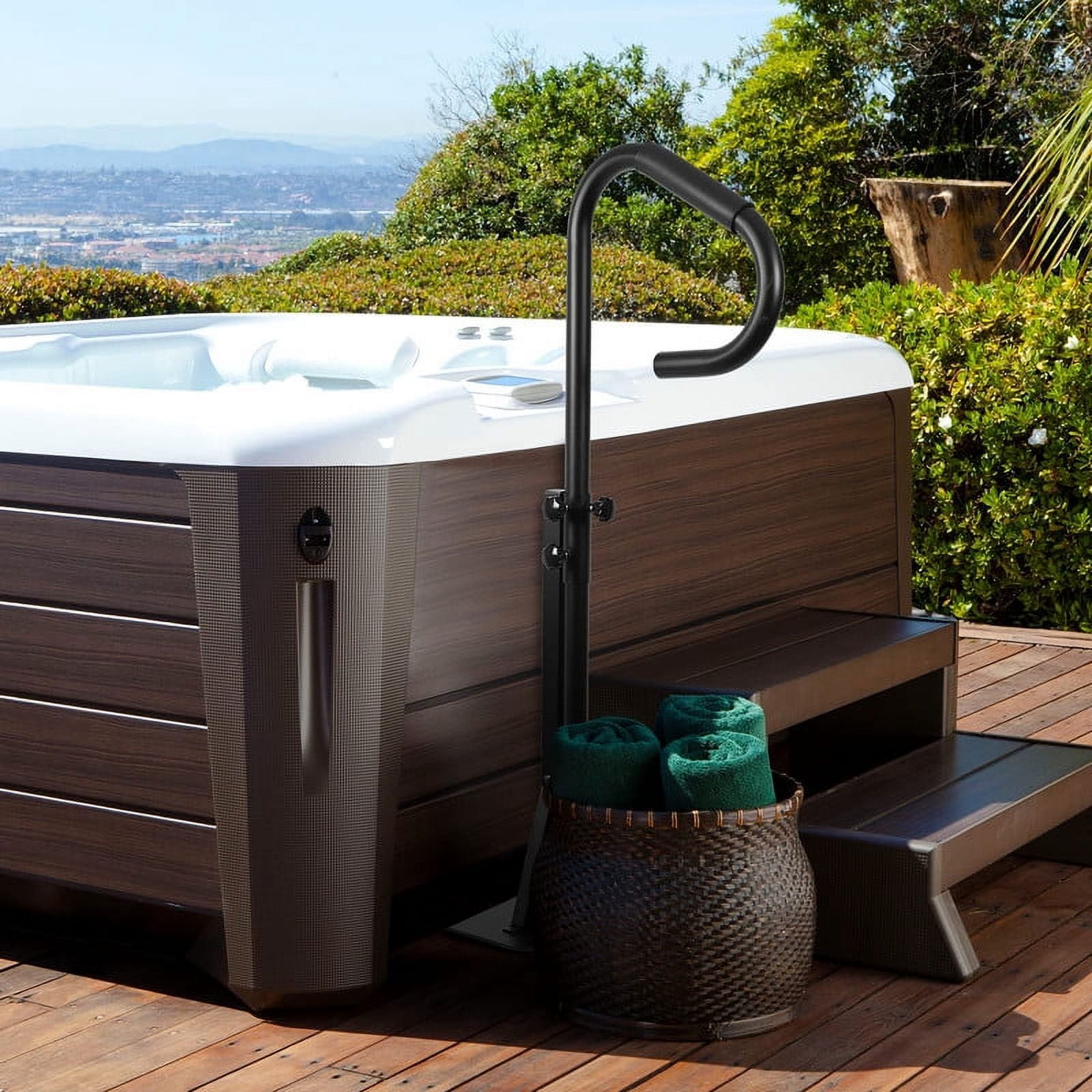 Sakiyrr 56" Hot Tub Handrail, 600LBS Capacity Stainless Steel Spa Hand