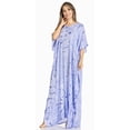 thumbnail image 1 of Sakkas 2019 - Pilar Petit Women's Casual Long Short Sleeve Beach Maxi Caftan Kaftan Dress - 3-DustyBlue - OS, 1 of 5