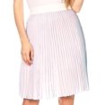 thumbnail image 1 of Sakkas Amira Accordion Pleated Midi Crepe Slim Skirt with Elastic Waist - Blue/pink - One Size Regular, 1 of 5