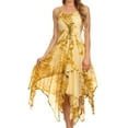 thumbnail image 1 of Sakkas Annabella Corset Bodice Handkerchief Hem Dress - Tan - One Size, 1 of 5