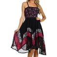 thumbnail image 1 of Sakkas Aphrodite Embroidered Batik Dress - Navy / Pink - OS, 1 of 4