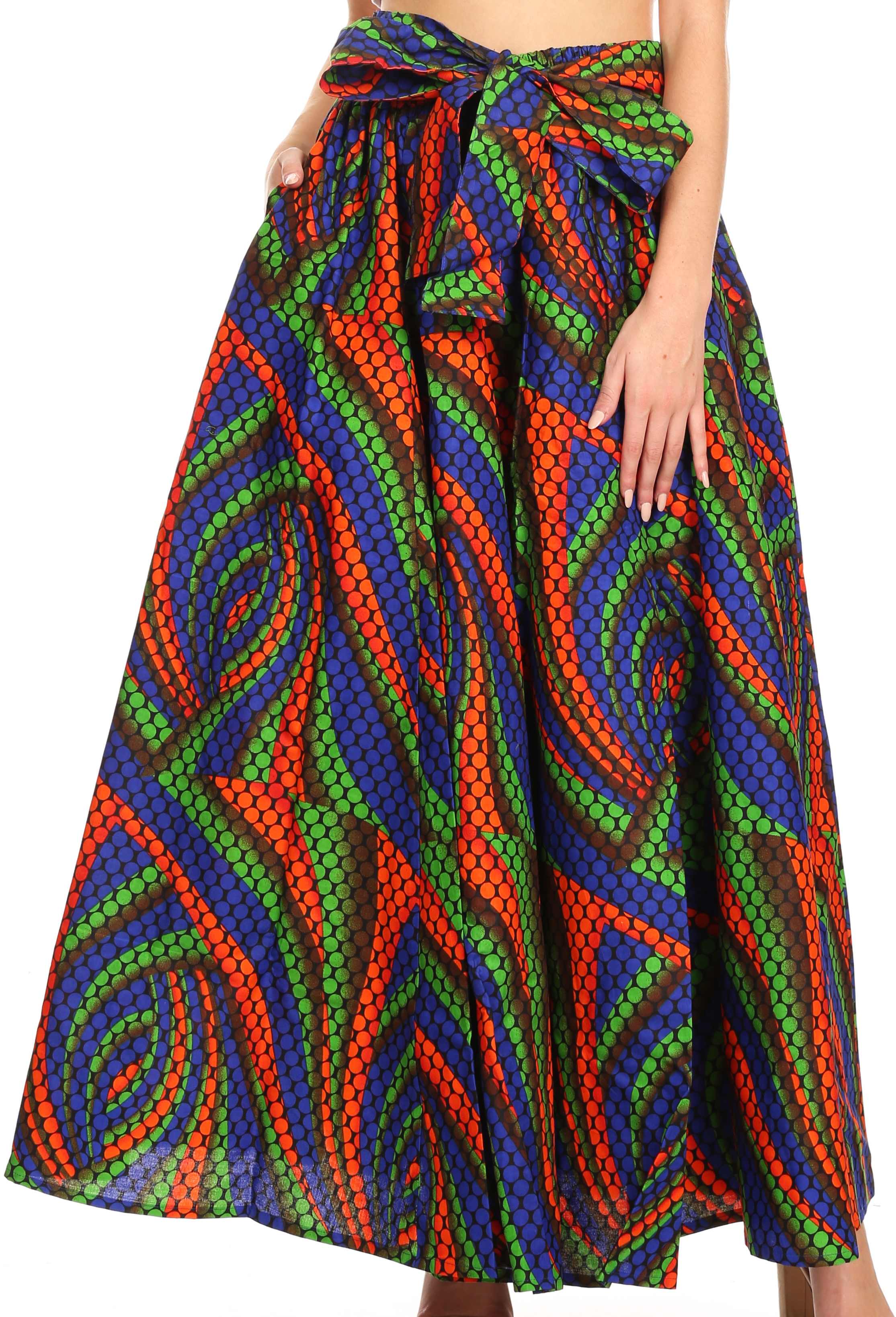 Sakkas Asma Convertible Traditional Wax Print Adjustable Strap