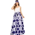 thumbnail image 1 of Sakkas Asma Second Convertible Traditional Wax Print Adjustable Strap Maxi Skirt - 224 - One Size, 1 of 5