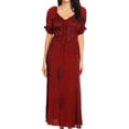 thumbnail image 1 of Sakkas Bridget Renaissance Dress - Cayenne - One Size, 1 of 5