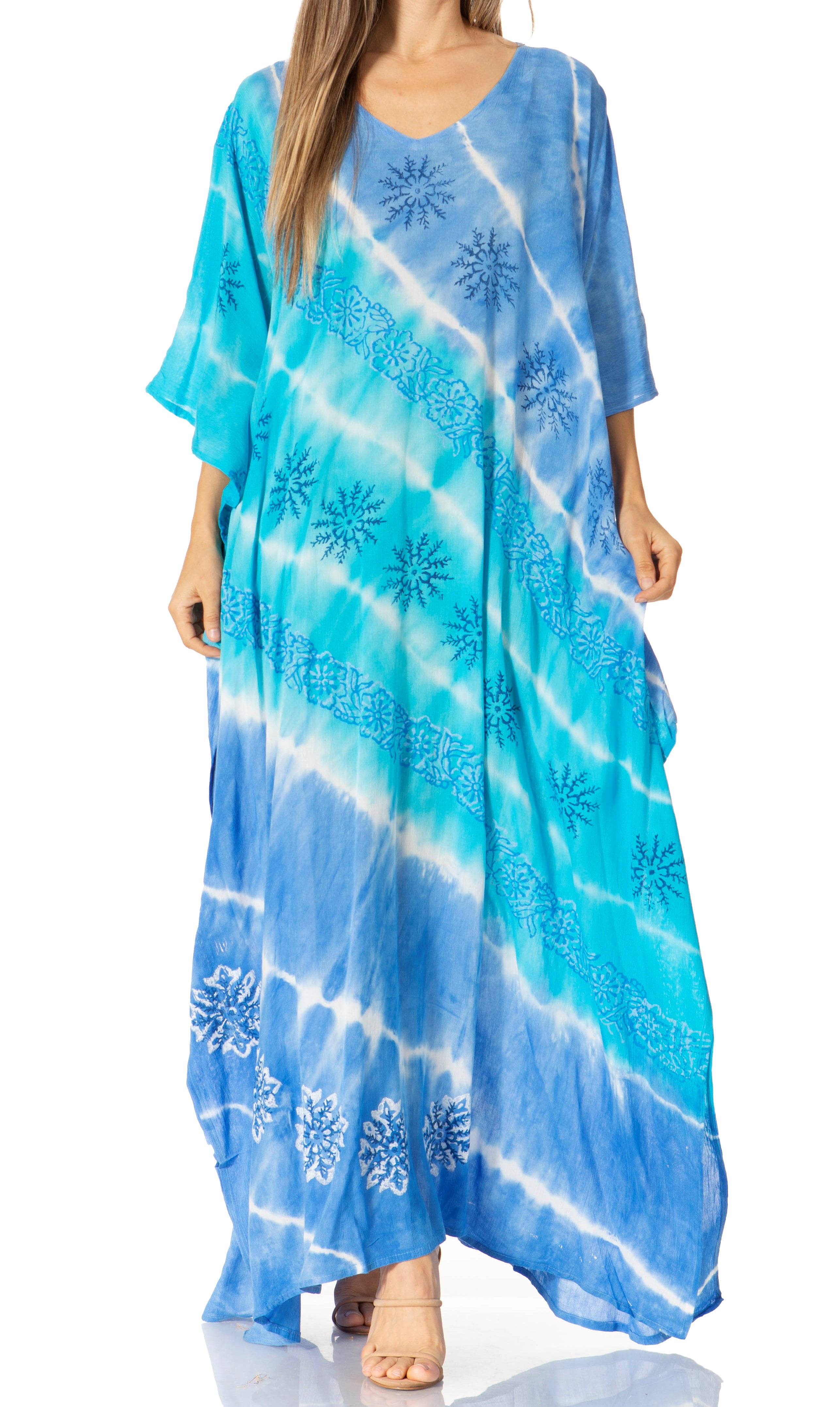 Bohemian Lace Cover-Up Maxi Kaftan