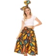 thumbnail image 1 of Sakkas Celine African Dutch Ankara Wax Print Full Circle Skirt - 50-Multi - One Size Regular, 1 of 5