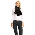 thumbnail image 1 of Sakkas Colette Faux Mink Warm Winter Soft Luxurious KeyHole Scarf - 1787-black - One Size Regular, 1 of 5