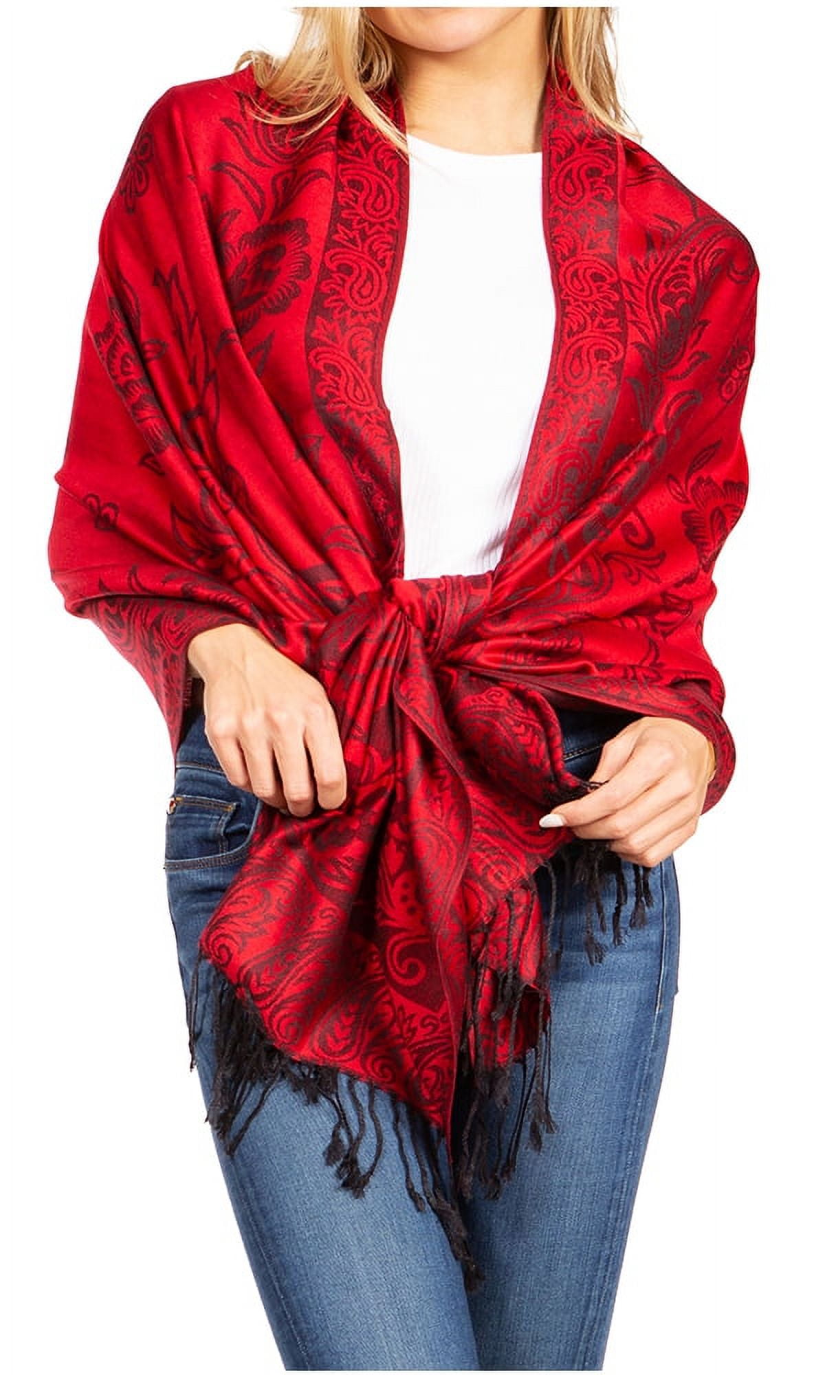 Silky Soft Pashmina Scaves with Black Edge Silky Soft Pashmina Scaves with Black Edge