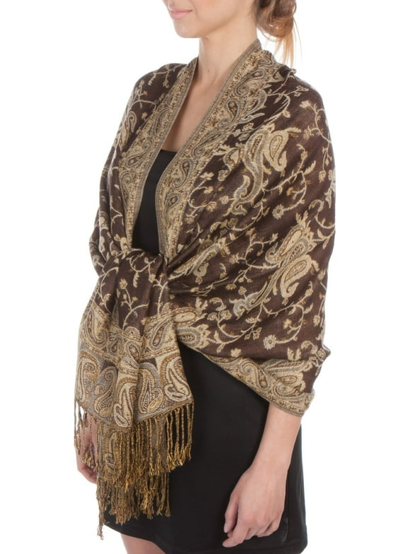 rose gold pashmina shawl